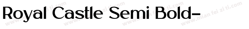 Royal Castle Semi Bold字体转换